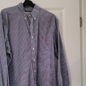 Men's Blue Checkered Shirt